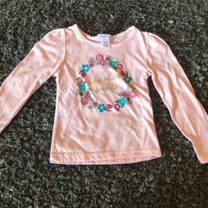 Adventure awaits!  Pink long sleeve t shirt.